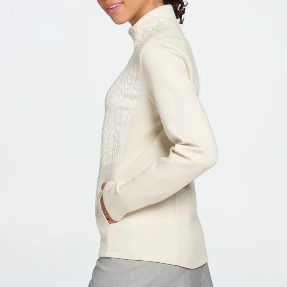 NWT Lady Hagen Women's Cable Knit Full-Zip Golf Jacket - Picture 4 of 5